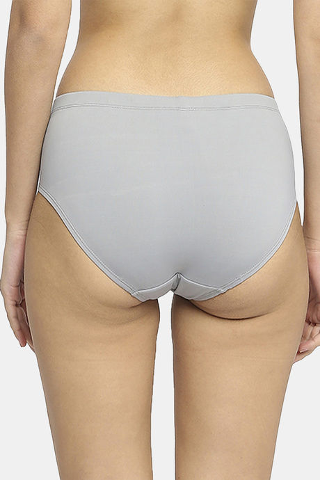 Soie High Rise Full Coverage Hipster Panty - Ash Grey — image 4